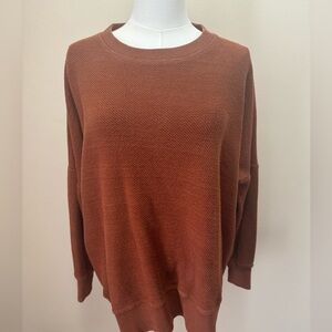 Aerie Burnt Orange/Copper Crewneck Sweatshirt
